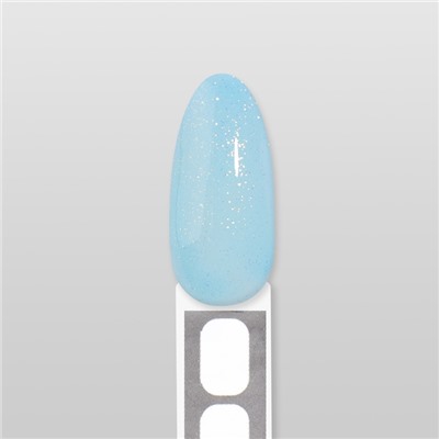 Гель лак для ногтей, витражный, трехфазный, 8 мл, LED/UV, голубой (11)