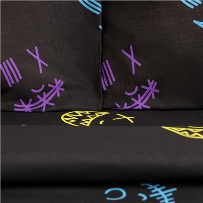 Постельное бельё евро «Этель» Horror (вид 1), бязь