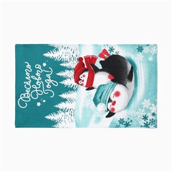 Набор новогодних кухонных полотенец Доляна «Снежного настроения » 35×60 см-2 штуки, 100% хлопок