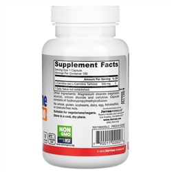 Jarrow Formulas, L-карнитин 500, 500 мг, 100 вегетарианских капсул