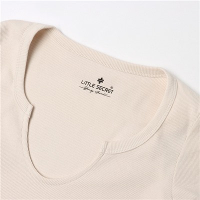 Лонгслив женский, цвет тёмно-кремовый, размер 42 (S)