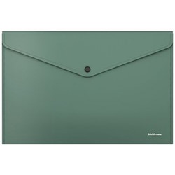 Папка с кнопкой  А4 140мкм 50178 Fizzy Classic непрозрачная зеленая ErichKrause