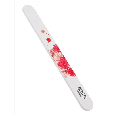 Dewal Пилка для ногтей профессиональная 9102864, прямая, 180/240 грит, белый 8001