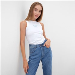 Майка женская MINAKU, SPORTY & STYLISH, размер 44, белая