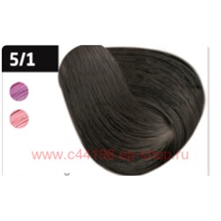 OLLIN SILK TOUCH  5/1 светлый шатен пепельный 60мл Безаммиачный стойкий краситель для волос
