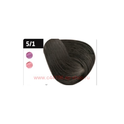 OLLIN SILK TOUCH  5/1 светлый шатен пепельный 60мл Безаммиачный стойкий краситель для волос
