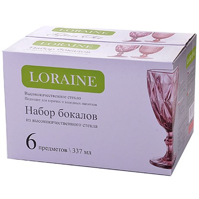 30459 Набор бокалов 300 мл 6 шт БОРДО LR (х4)