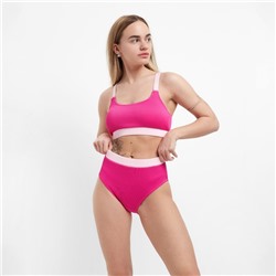Купальник женский раздельный, цвет фуксия, размер 48 (42)