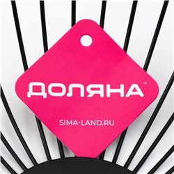 Фруктовница Доляна «Лофт», 28×28×8 см, чёрная
