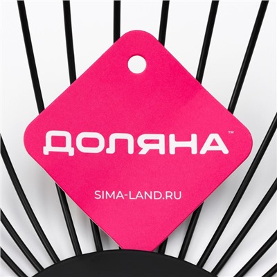 Фруктовница Доляна «Лофт», 28×28×8 см, чёрная