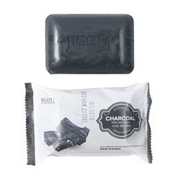 Jigott Мыло-скраб для лица и тела с древесным углем / Charcoal Scrub Soap, 150 г 25817