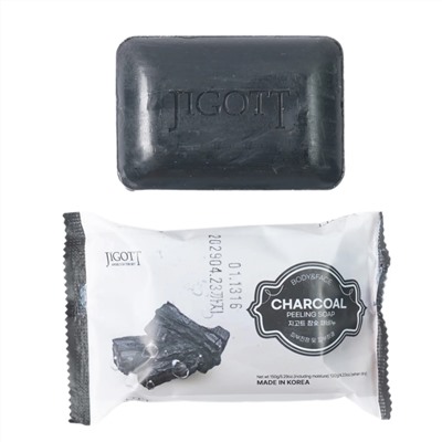 Jigott Мыло-скраб для лица и тела с древесным углем / Charcoal Scrub Soap, 150 г 25817