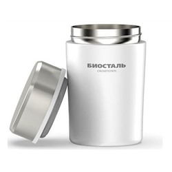 Термос 500мл (16ч) шир. горло, цвет Белый BIOSTAL-CROSSTOWN