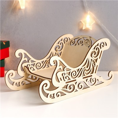 Сувенир "Сани" 31,5х15,5х16 см (набор 5 деталей)