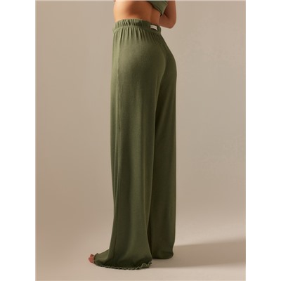 Брюки домашние женские SL HOME Soft Home, размер 44-46, цвет оливковый