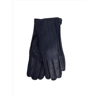 Женские перчатки из натуральной кожи, цвет черный