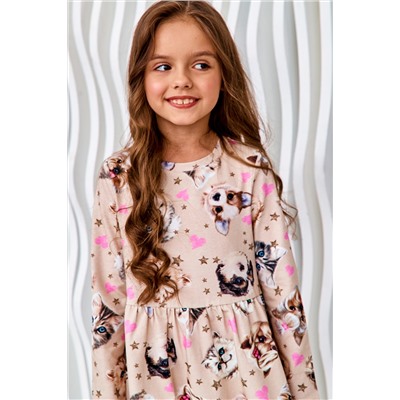 Платье д/дев Juno AW22GJ509 FLUFFY FRIENDS