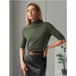 Джемпер тонкой вязки из хлопка с нейлоном