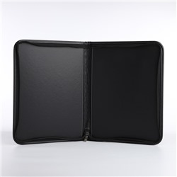 Папка для документов, А4 формат 25.5×2.5×34 см, чёрная/рыжая