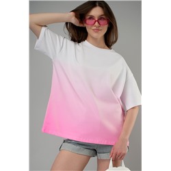 Женская хлопковая футболка оверсайз Happyfox