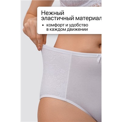 Трусы OIRO 3905 хлопковые с цветочным узором 3 шт НАТАЛИ, 1128623