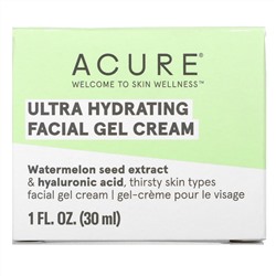 Acure, Ultra Hydrating, Facial Gel Cream, 1 fl oz (30 ml)