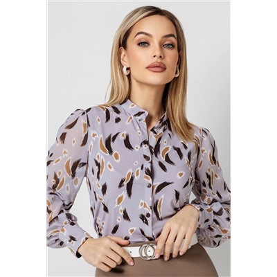 Блузка женская  1295/03/Серо-сиреневый