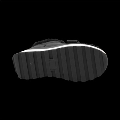 Ботинки на меху из натуральной кожи ZD8 черные