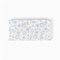 Коробка для шоколада новогодняя «Снежинки», 17×8.5×1.5 см