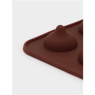 Форма для конфет и шоколада Доляна «Трюфель», силикон, 20.5×10.5 см, 15 ячеек (d=2.2 см), коричневая