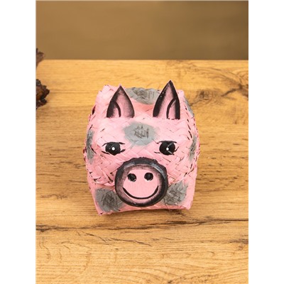 Корзинка «Поросёнок», 8×8×13 см, бамбук