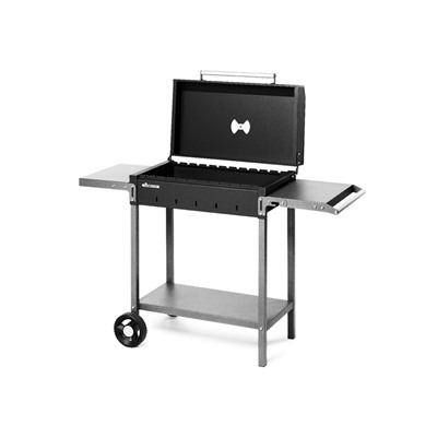 Мангал MAH 203, 128.5×52×90.1 см, 2 мм, колеса, боковые полки, крышка