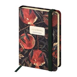 Блокнот А6 100л линейка MEGAPOLIS JOURNAL" "FLORA.ГРАНАТЫ" на резинке 3-478/24 Bruno Visconti