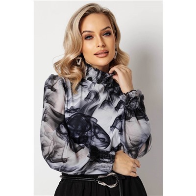 Блузка женская  7046/22/Серый, черный