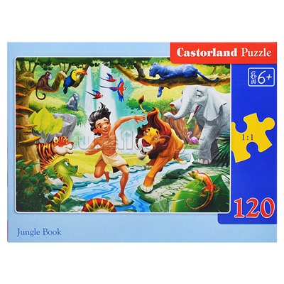 Пазлы 120 "Книга джунглей"