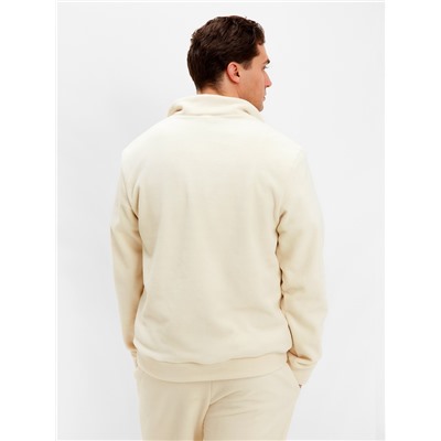 Джемпер флисовый мужской MINAKU: Fleece Soft, размер 44, бежевый