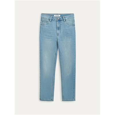 CONTE Голубые джинсы slim с эффектом потёртостей CON-940