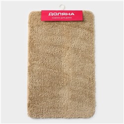 Коврик для дома Доляна «Нина», 50×80 см, коричневый