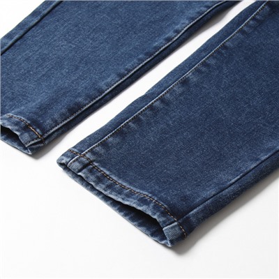 Джинсы женские мом утеплённые, синие, размер 25 (40-42), синие