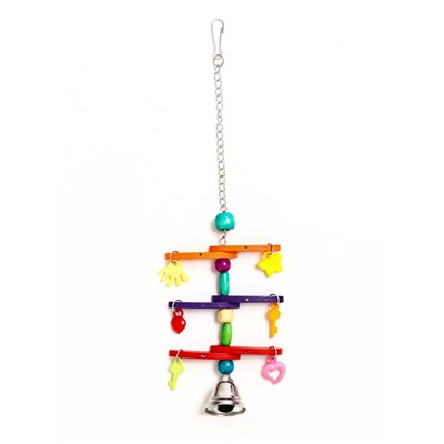 Игрушка для птиц «Перекладина», цвет МИКС