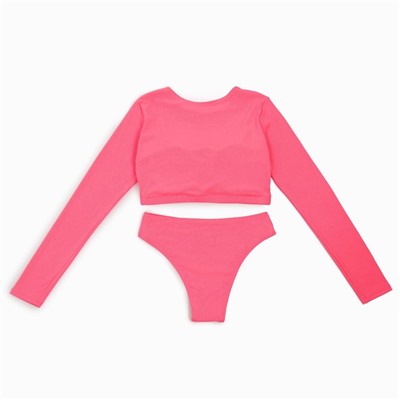 Купальник раздельный с косынкой женский MINAKU, размер 46, розовый