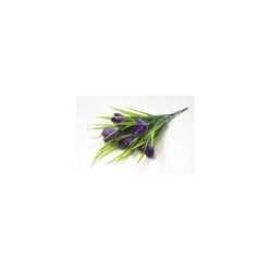 Искусственные цветы, Ветка в букете крокус 6 голов (1010237) микс