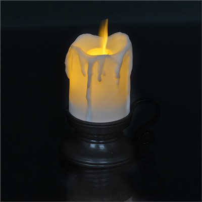 Свеча светодиодная подвижный фитиль 8 см / 226-sv /уп 12/360/