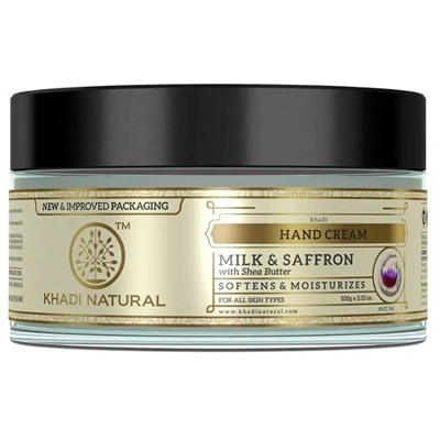 Khadi Natural Крем для Рук с Молоком и Шафраном 50 г