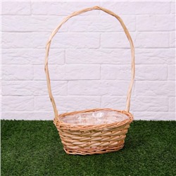 Корзина плетёная, ива, овальная