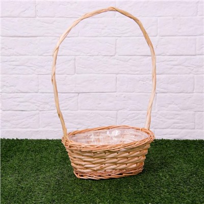 Корзина плетёная, ива, овальная