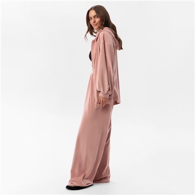 Костюм женский (толстовка, брюки) KAFTAN Plushy, размер 40-42, розовый
