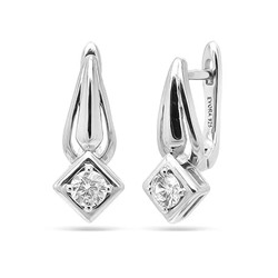 Серьги из серебра куб.циркон., МЦВ234