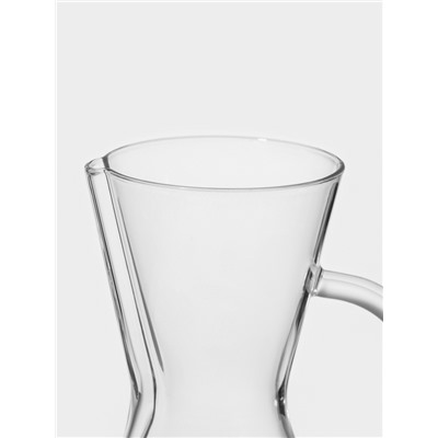 Кофеварка кемекс для кофе «Типика», 600 мл, с мерной шкалой, стекло, прозрачная