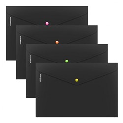 Папка с кнопкой  А4 180мкм 55883 Matt Accent, с неоновой кнопкой ErichKrause
